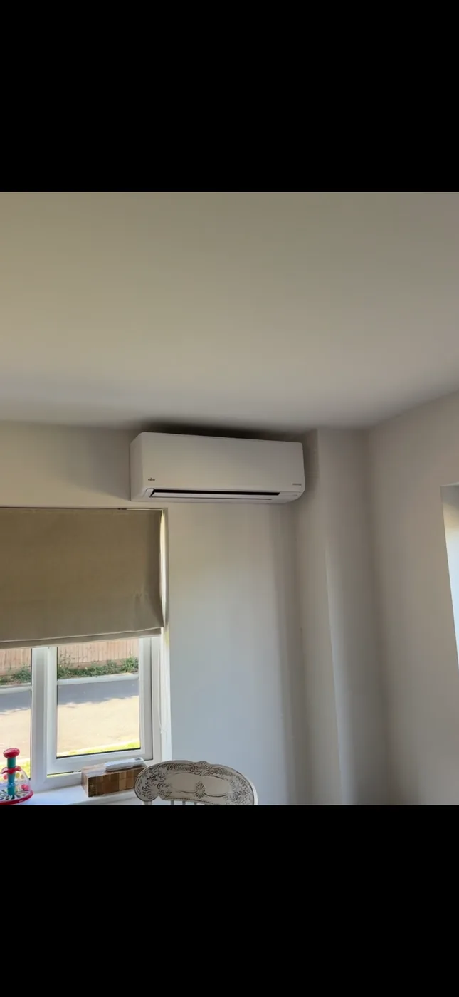 Finished Fujitsu indoor air conditioning unit